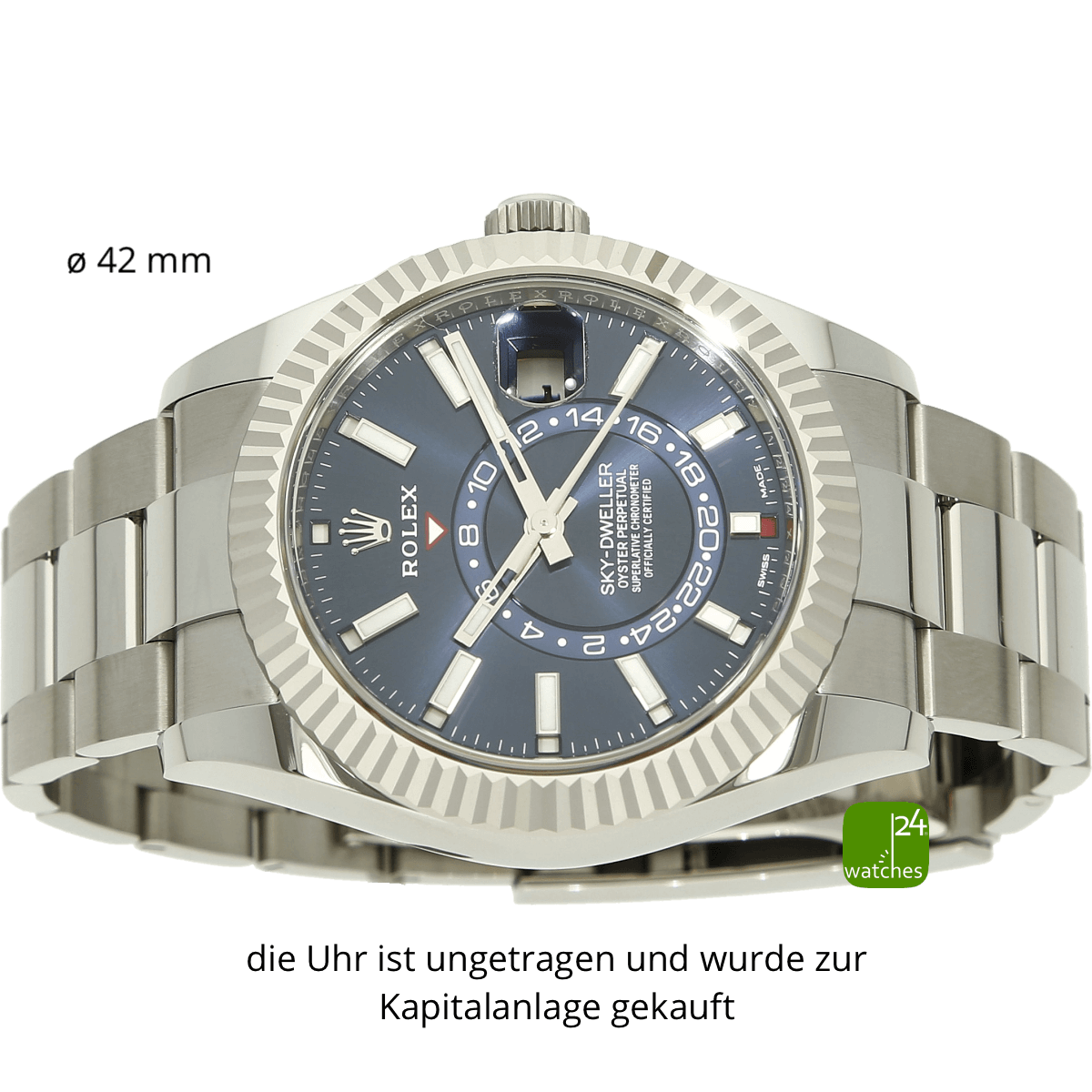 Relex Sky Dweller blue 326934 liegend