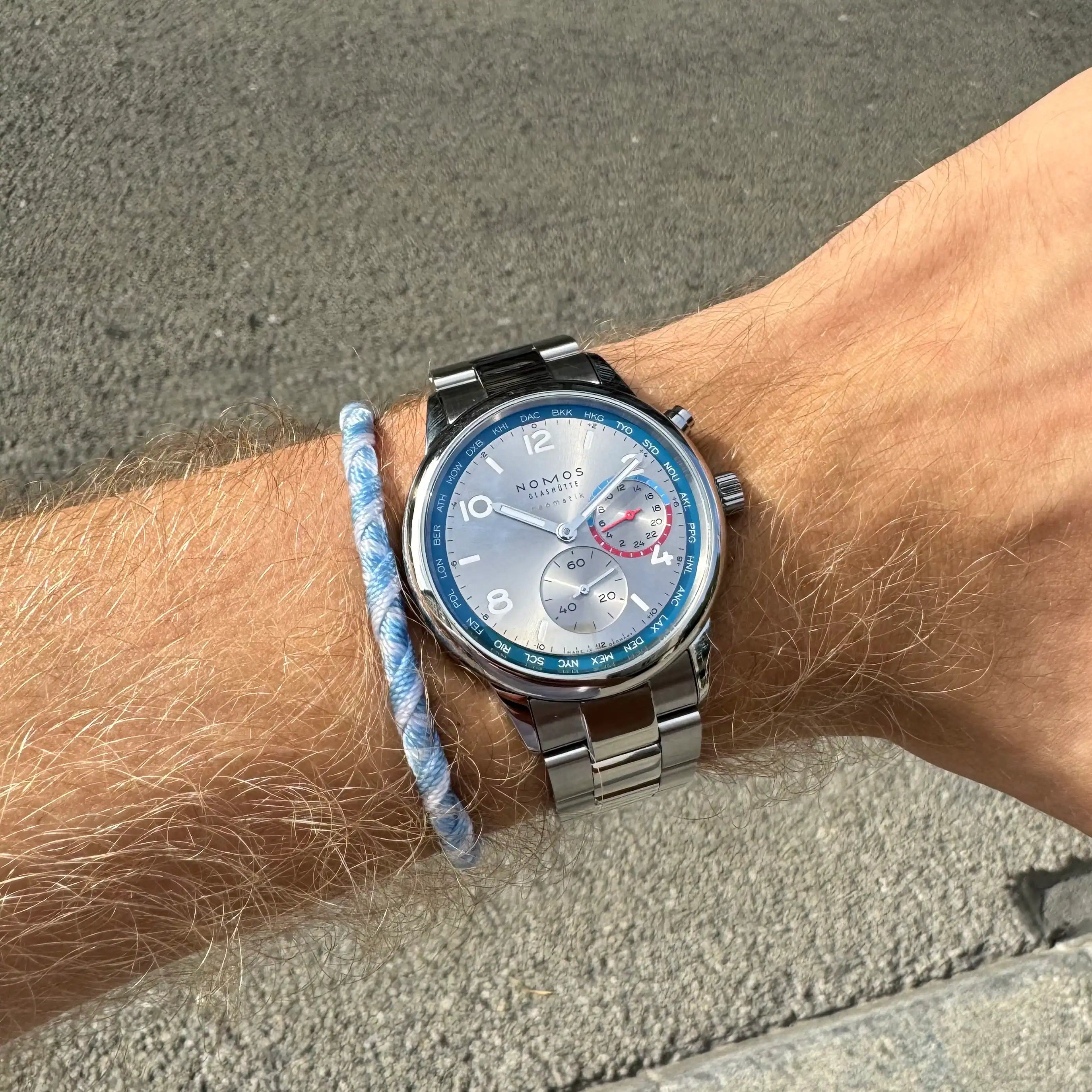 Nomos Club Worldtime Wristshot
