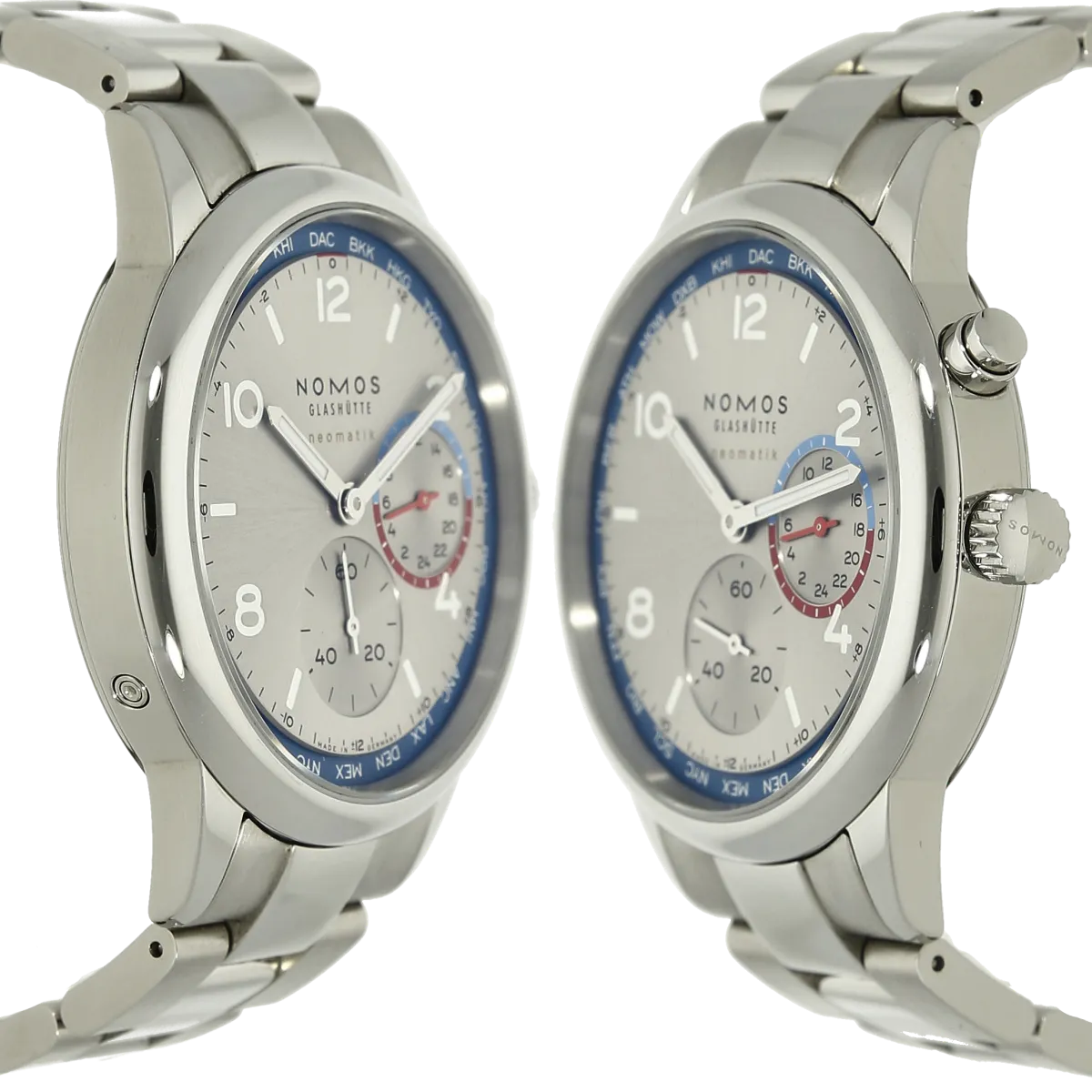 Nomos Club Welzeit 791/997 Case right left