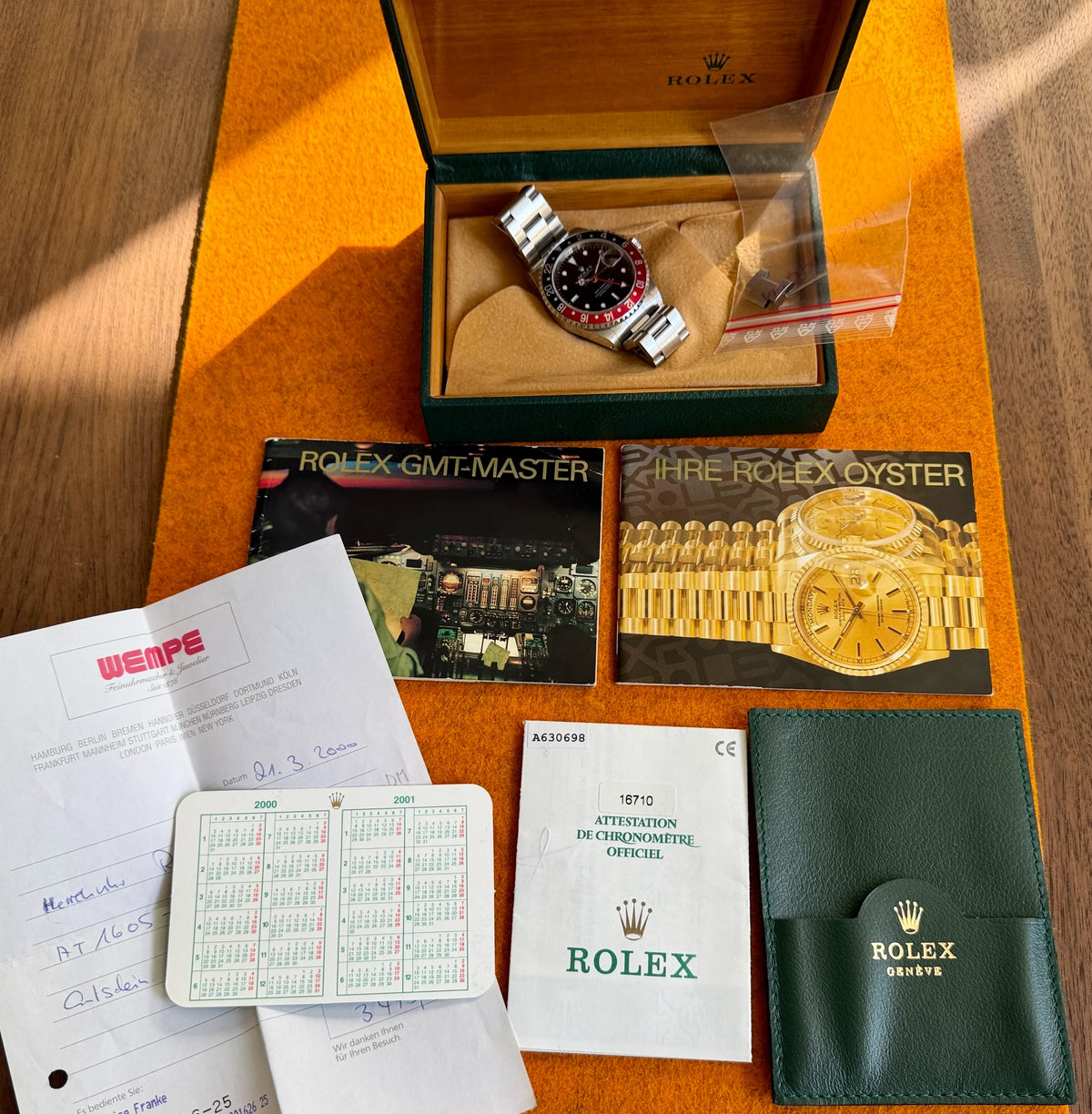 Rolex GMT Master 2 16710 Coke mit Papieren