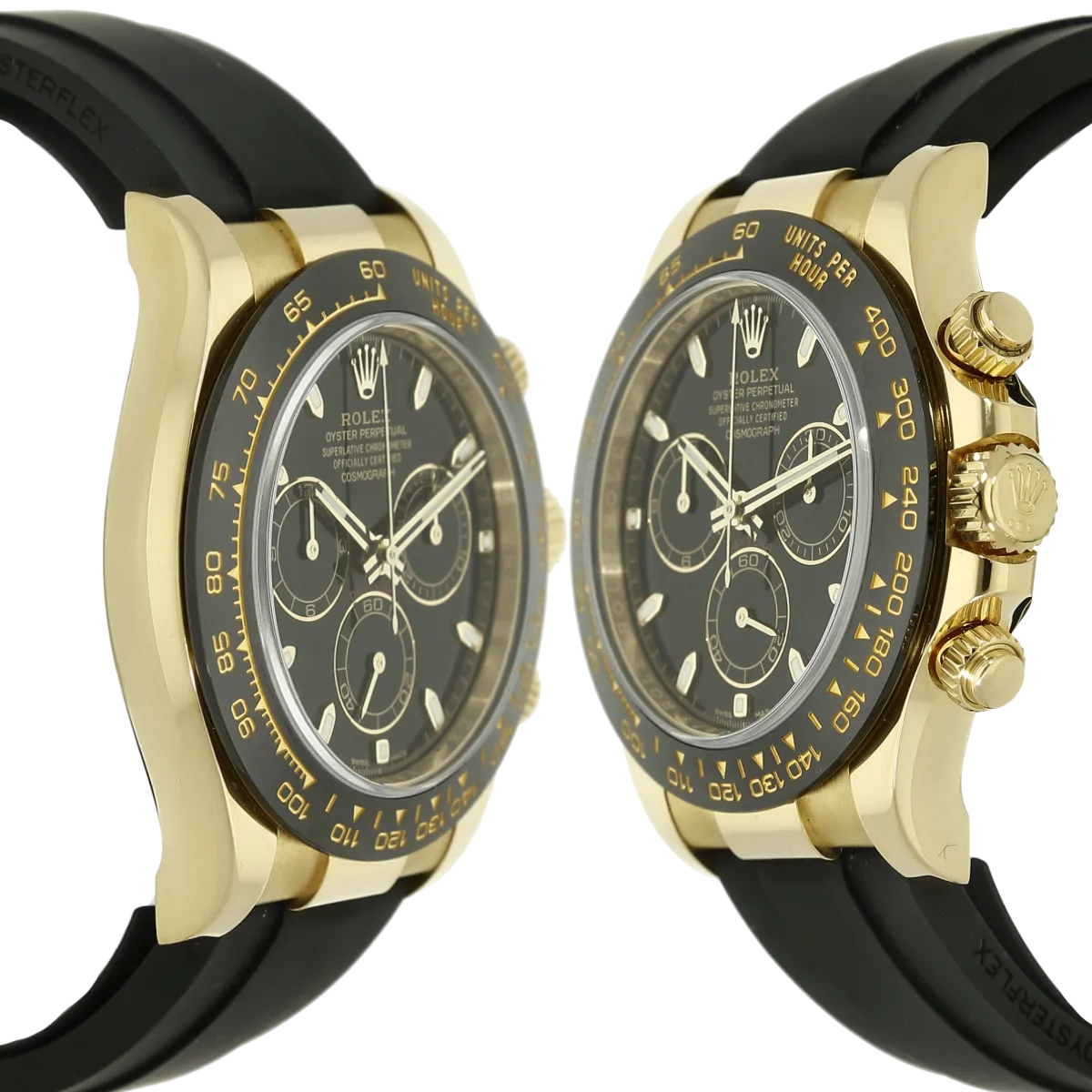 Rolex Daytona Oysterfelx Case left and right