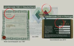 rolex-garantiepapiere-aus-unterschiedlichen-jahren-mit-dem-hinweis-wo-sich-der-laendercode-befindet