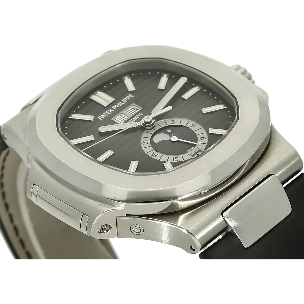Patek Nautilus Jahreskalender 5726 A Gehaeuse sieben Uhr