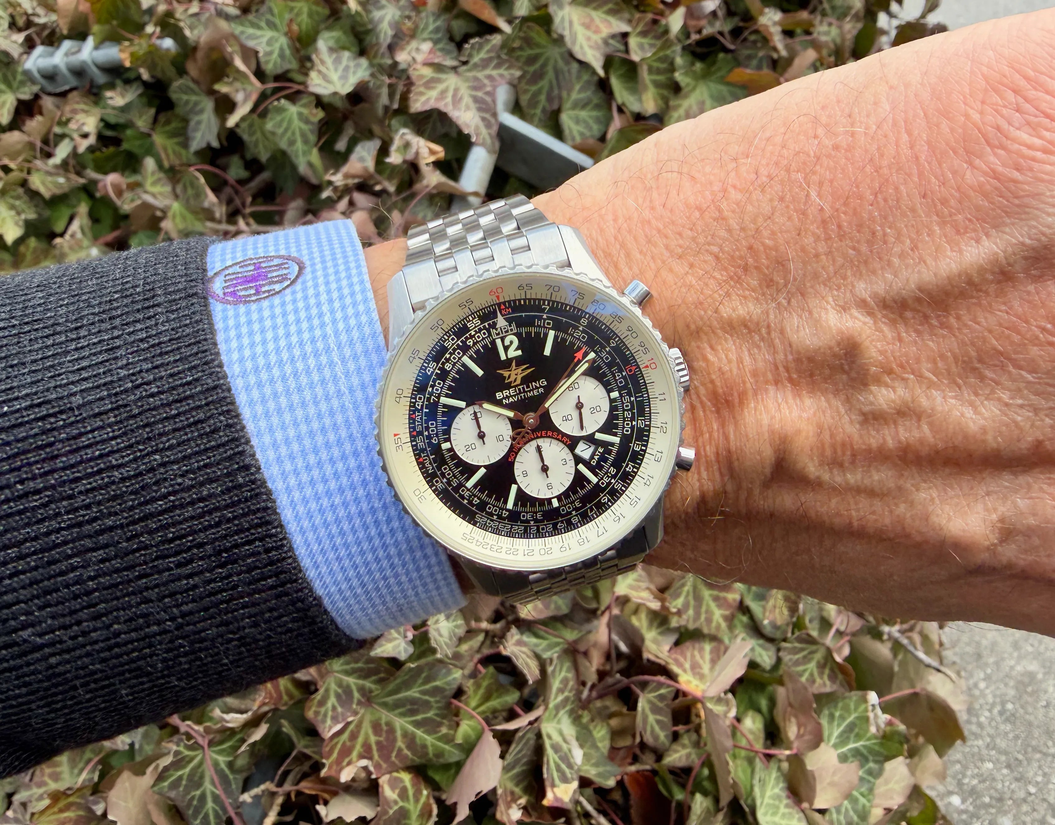 Breitling Navitimer 50 Ann A41322 am Arm