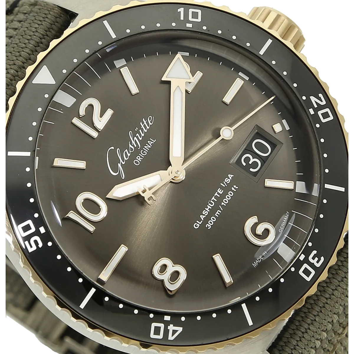Glashütte Original Sea Q Grossdatum Stahl Rotgold