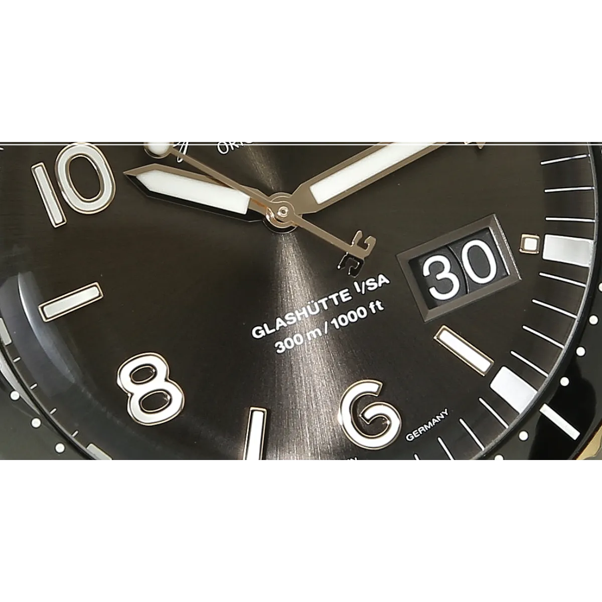 Glashütte Original Sea Q Grossdatum Stahl Rotgold