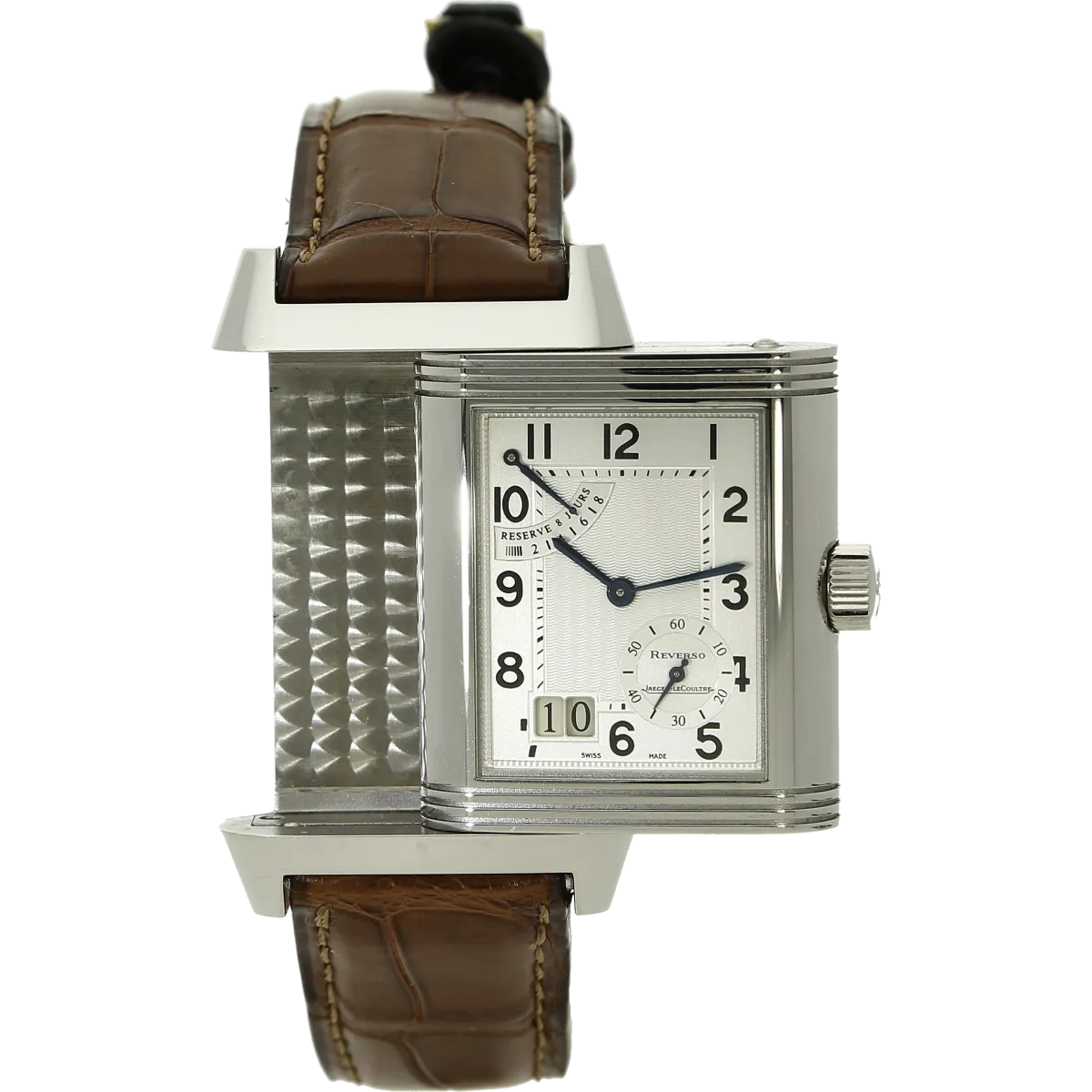 Jaeger Grand Date 240.8.15 aufgeklappt