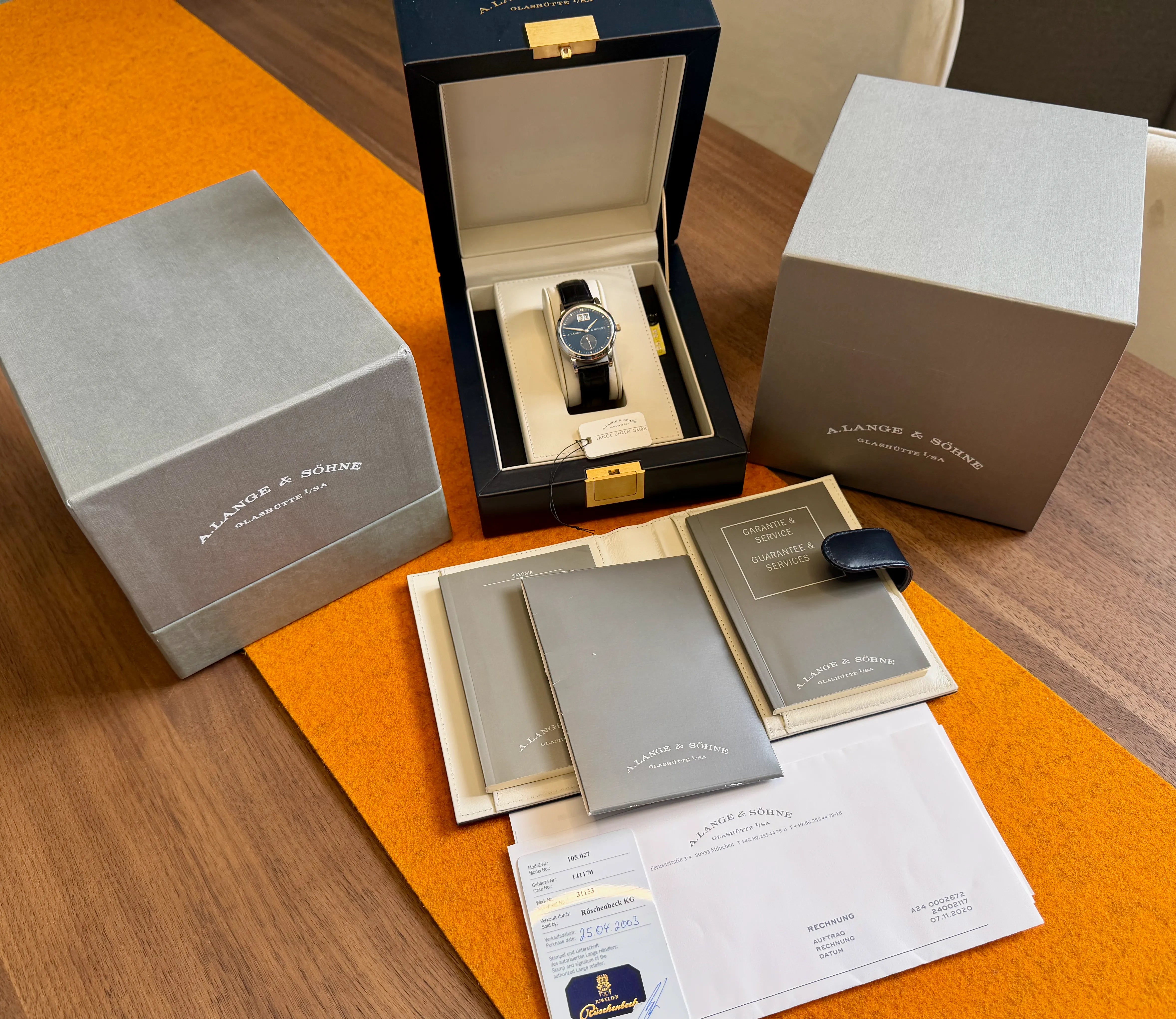 Lange Saxonia 105.027 blau mit Papieren