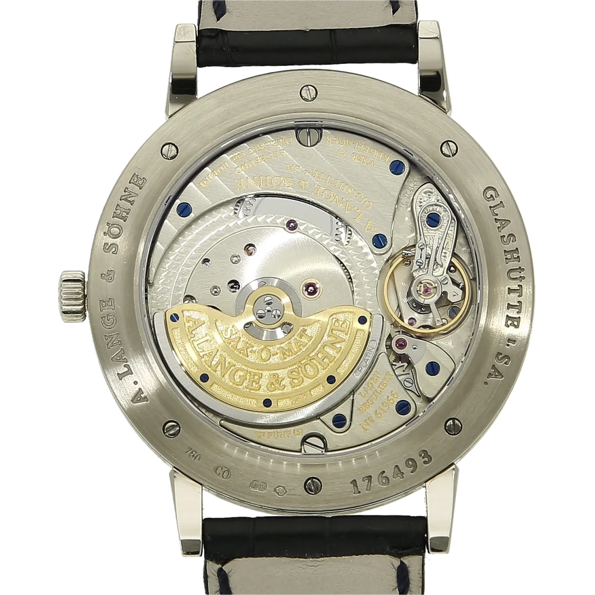 Lange grosse Saxonia automatik Gehaeuseboden