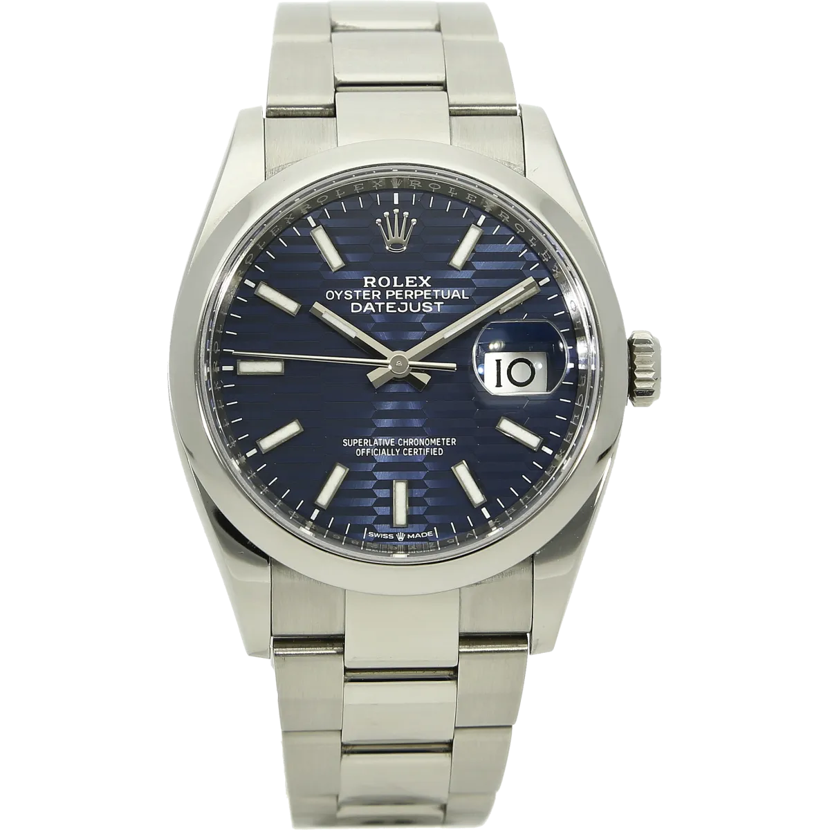 Rolex Datejust 36 Motif Blatt Full Set stehend
