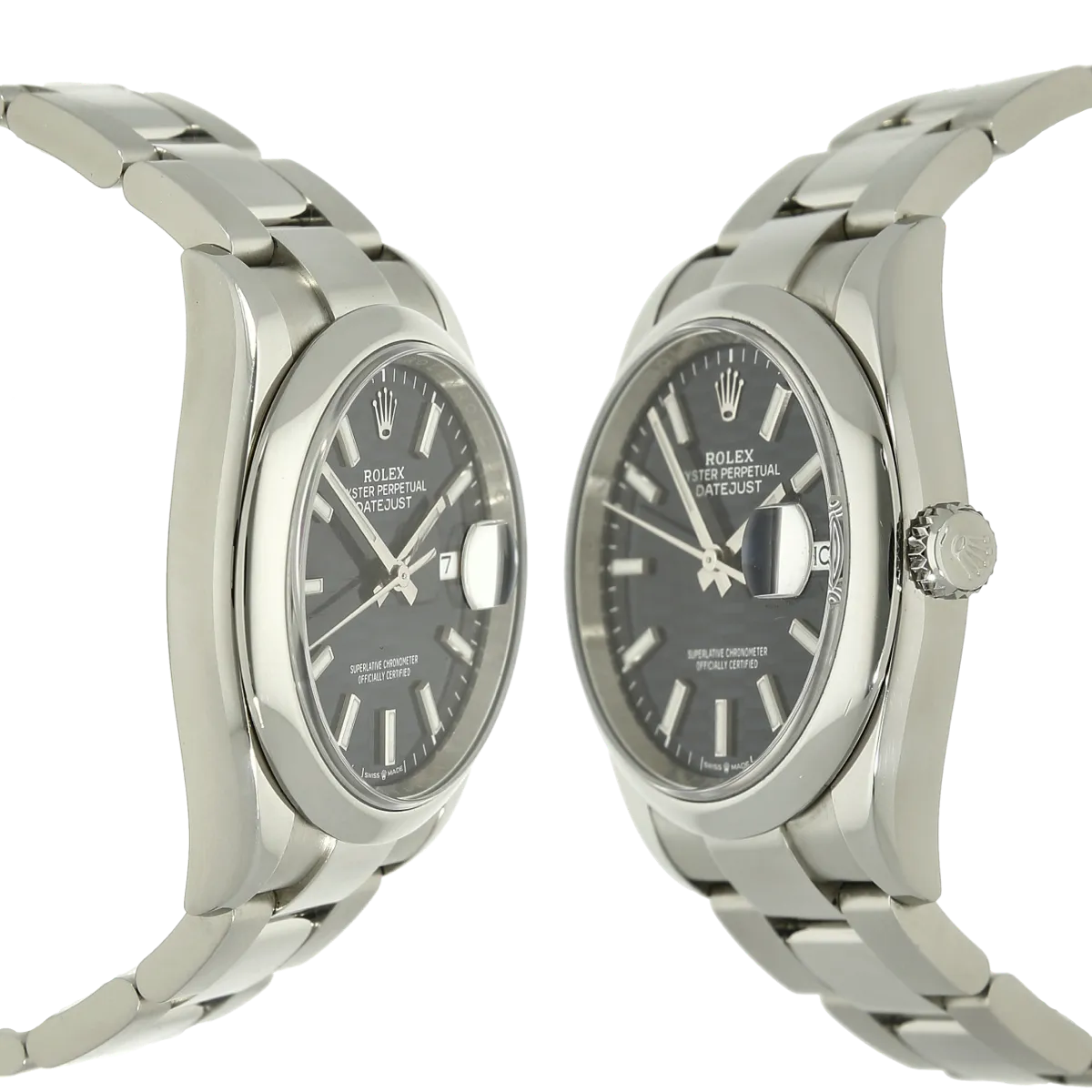 Rolex Datejust 36 Motif Blatt Full Set Flanken