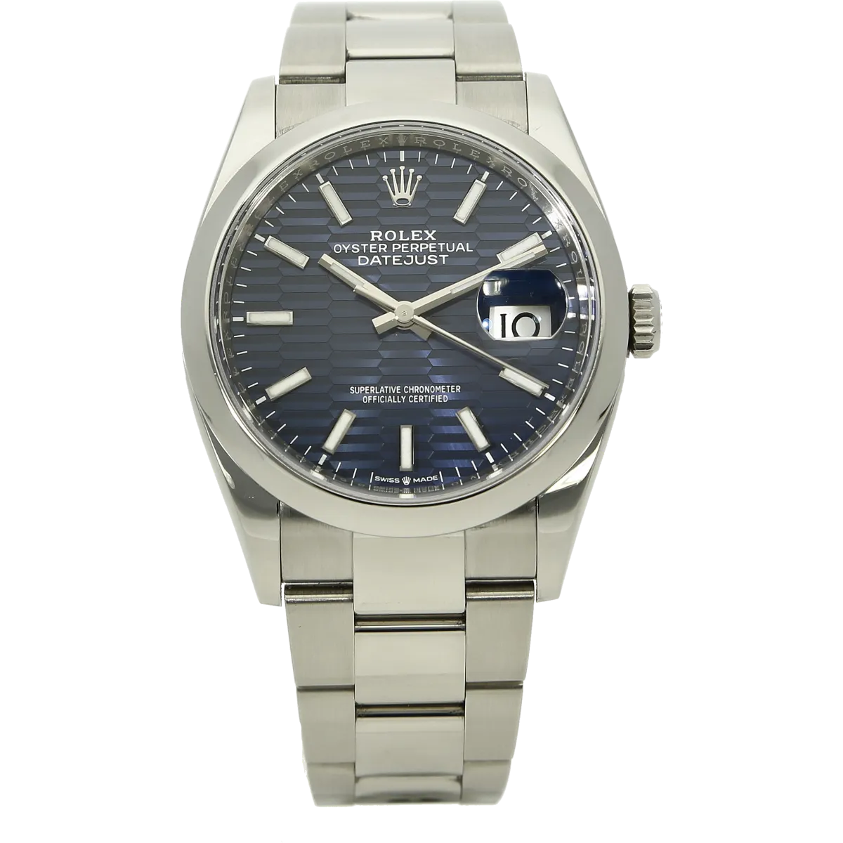 Rolex Datejust 36 Motif Blatt Full Set stehend