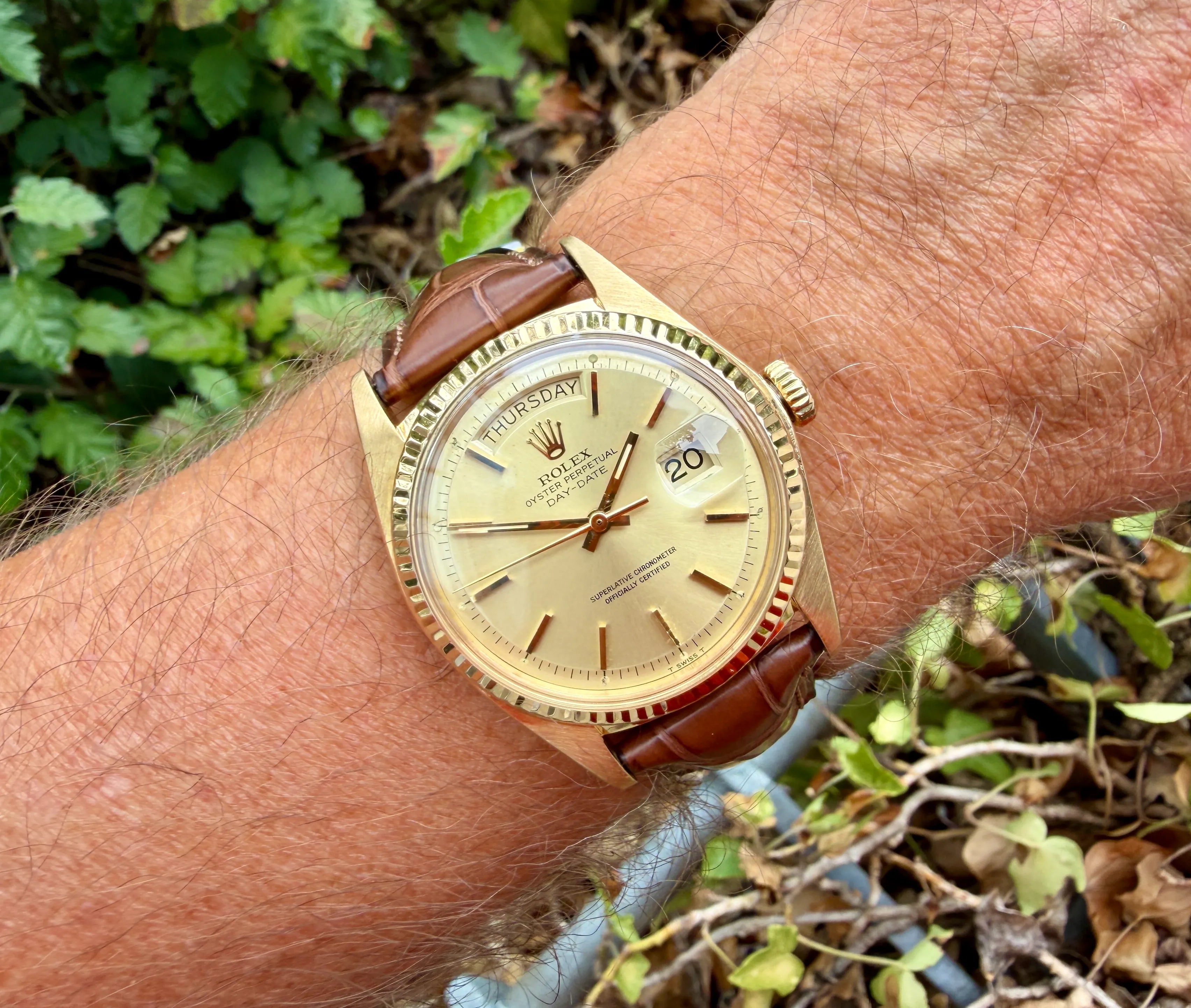 Rolex Day Date 1803 on wrist 2