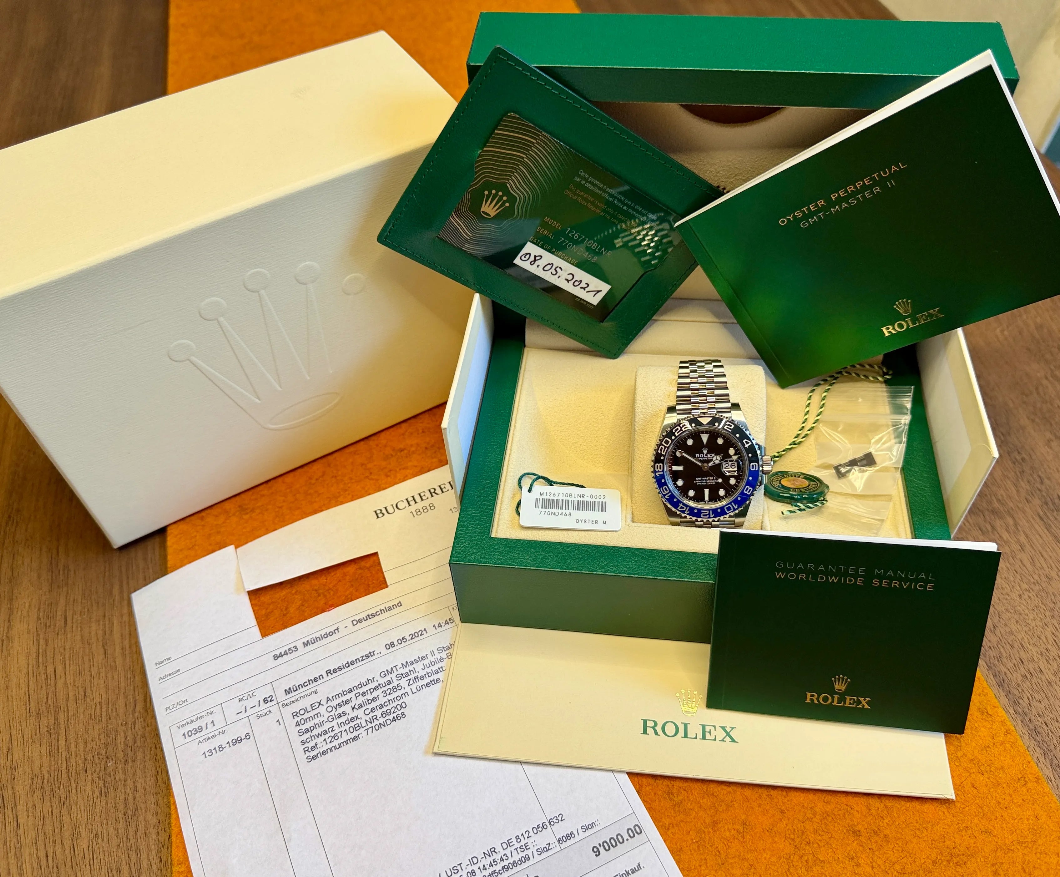 Rolex GNT Mastr II 126170 BLNR mit Papieren