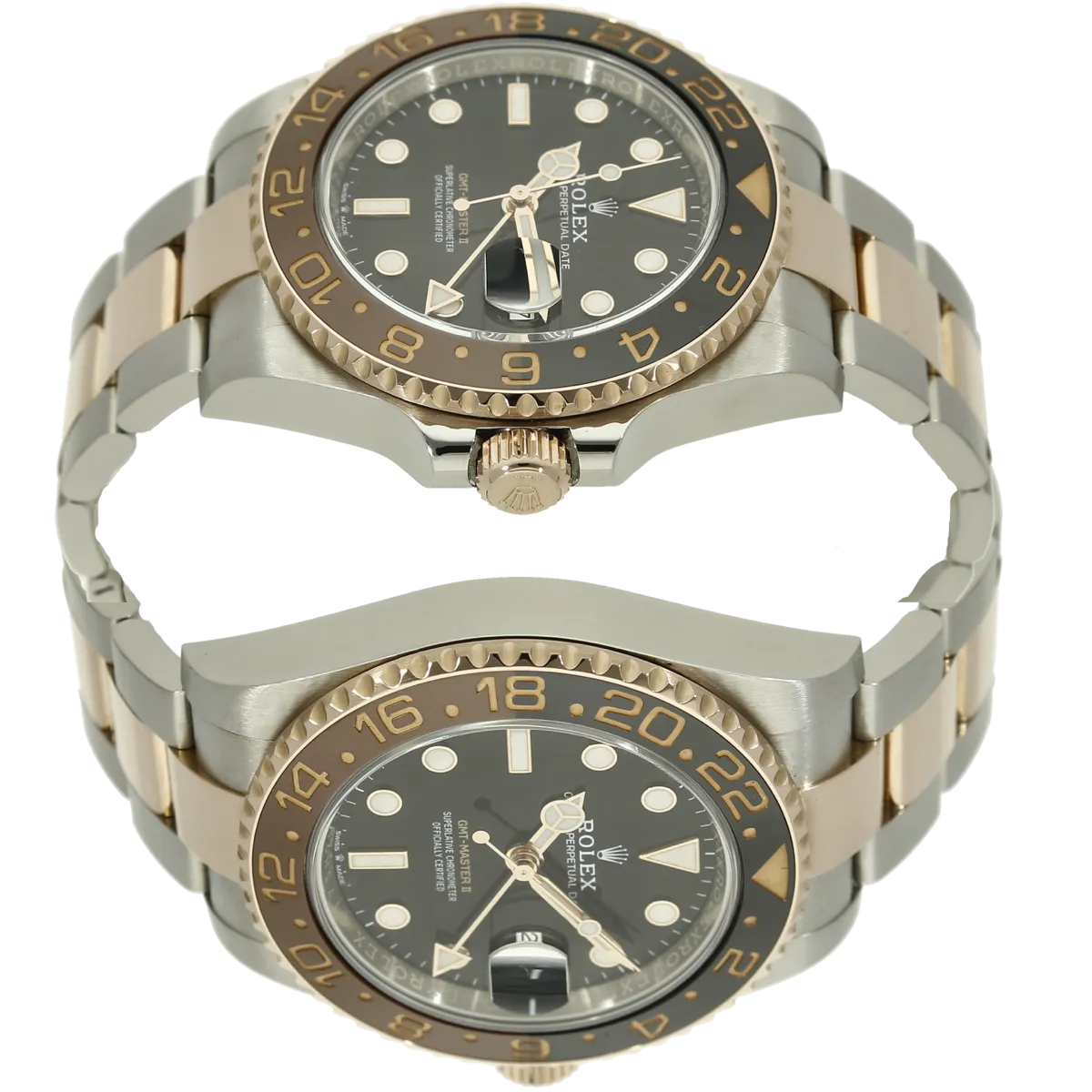 Rolex GMT Stahl Rotgold Gehaeuse 3 9