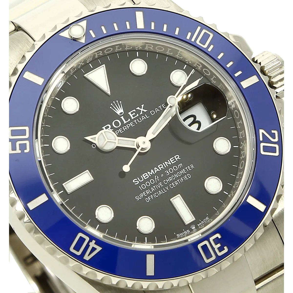 Rolex Submariner WG 2024 Zifferblatt