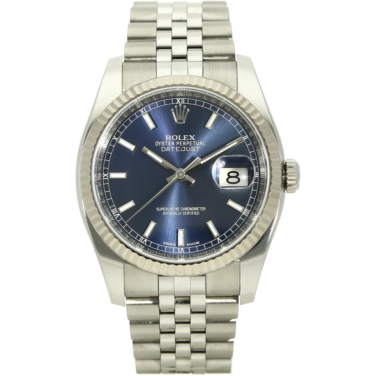 Rolex Datejust 36 116234 blue 2018 stehend