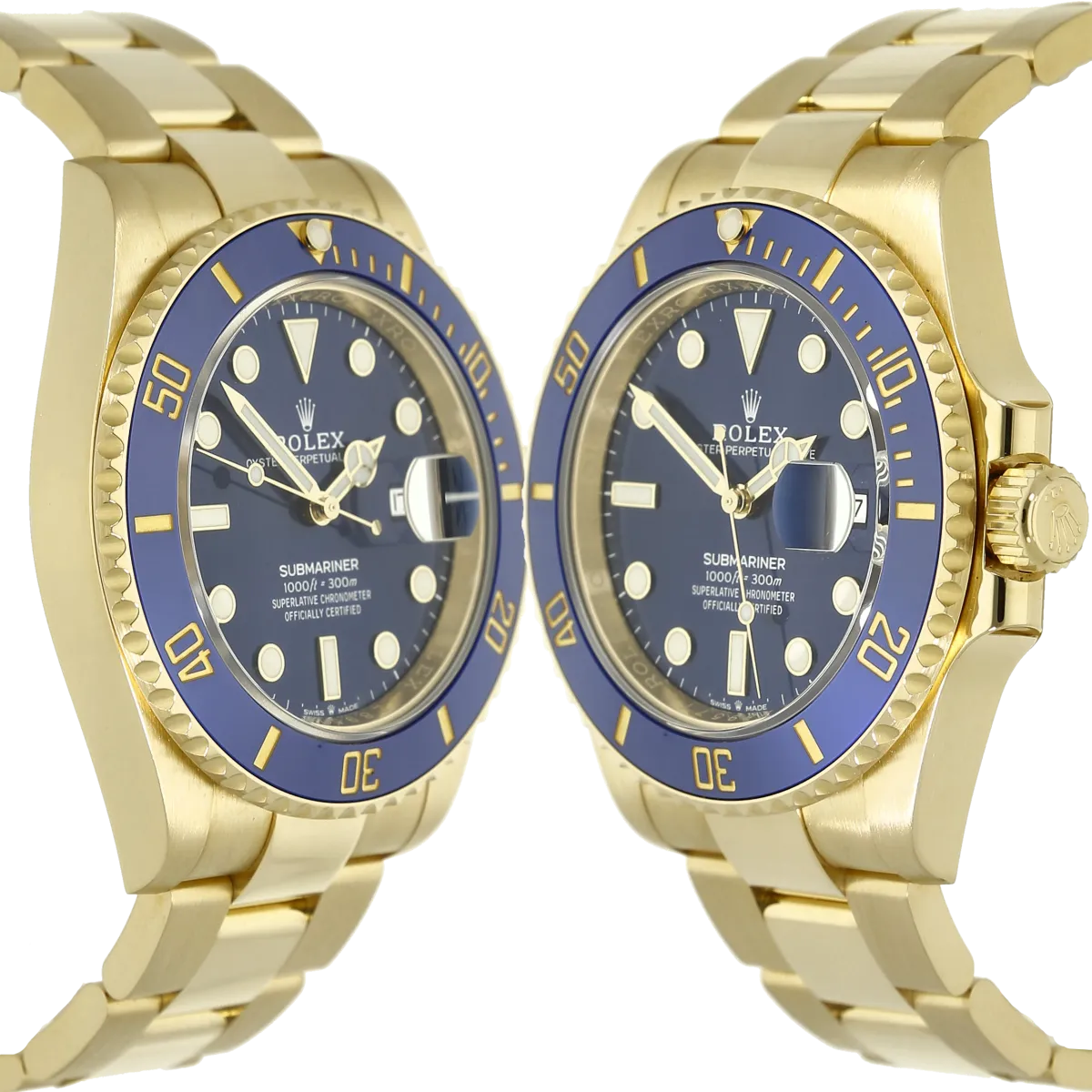 Rolex Submariner 126618LB Gehaeuse links rechts