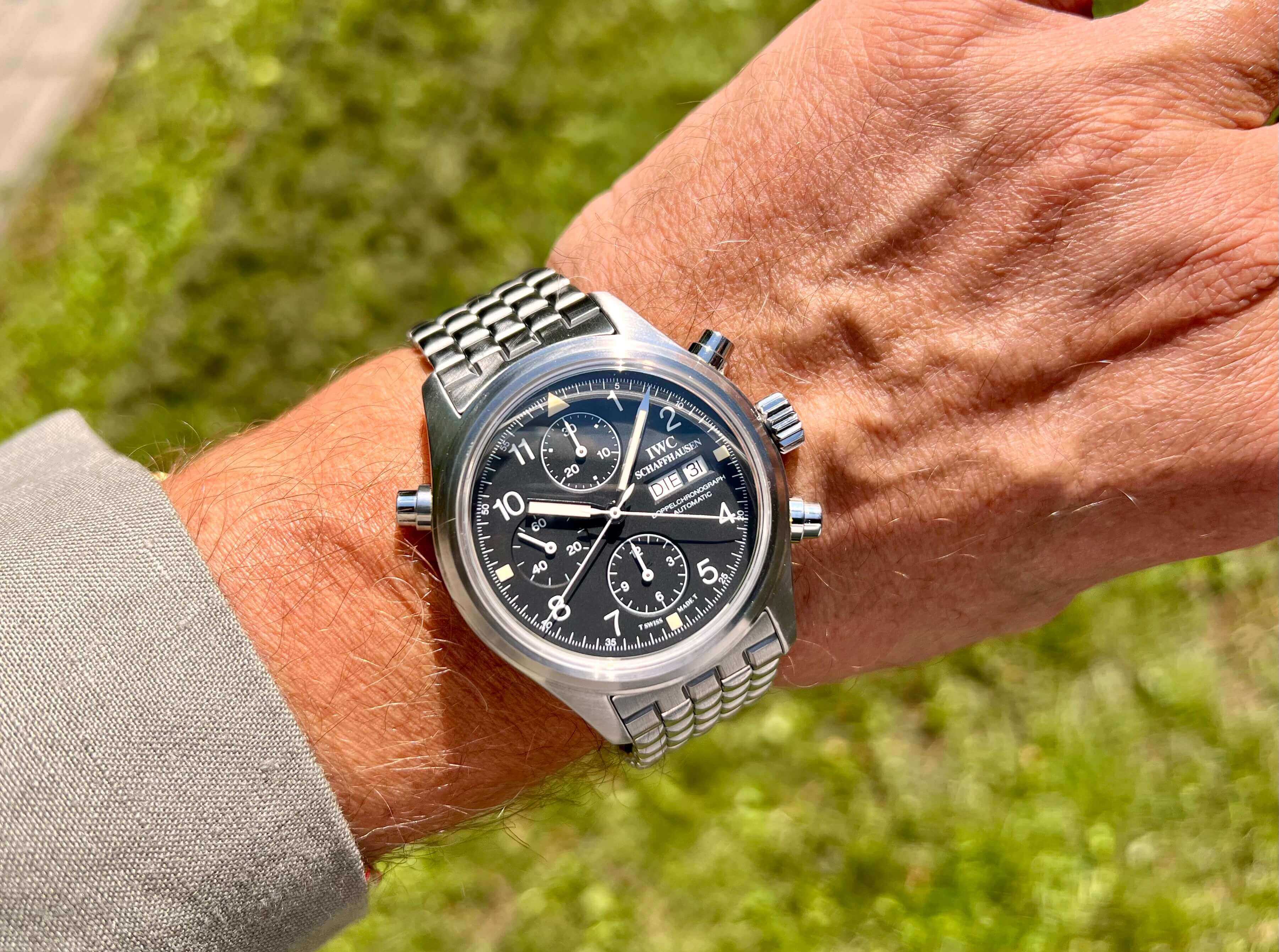 Doppelchronograph IWC 3711 am Arm