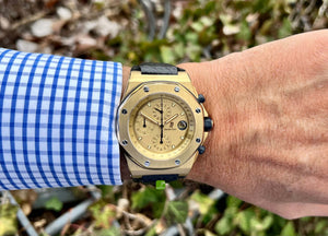 gebrauchte Audemars Pigeut Royal Oak Offshore am Handgelenk