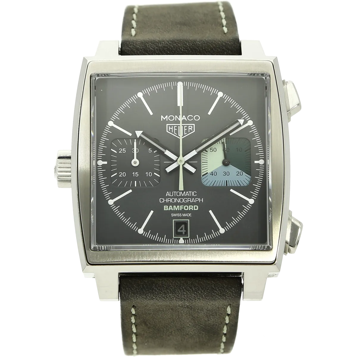 Heuer Monaco Bamford stehend