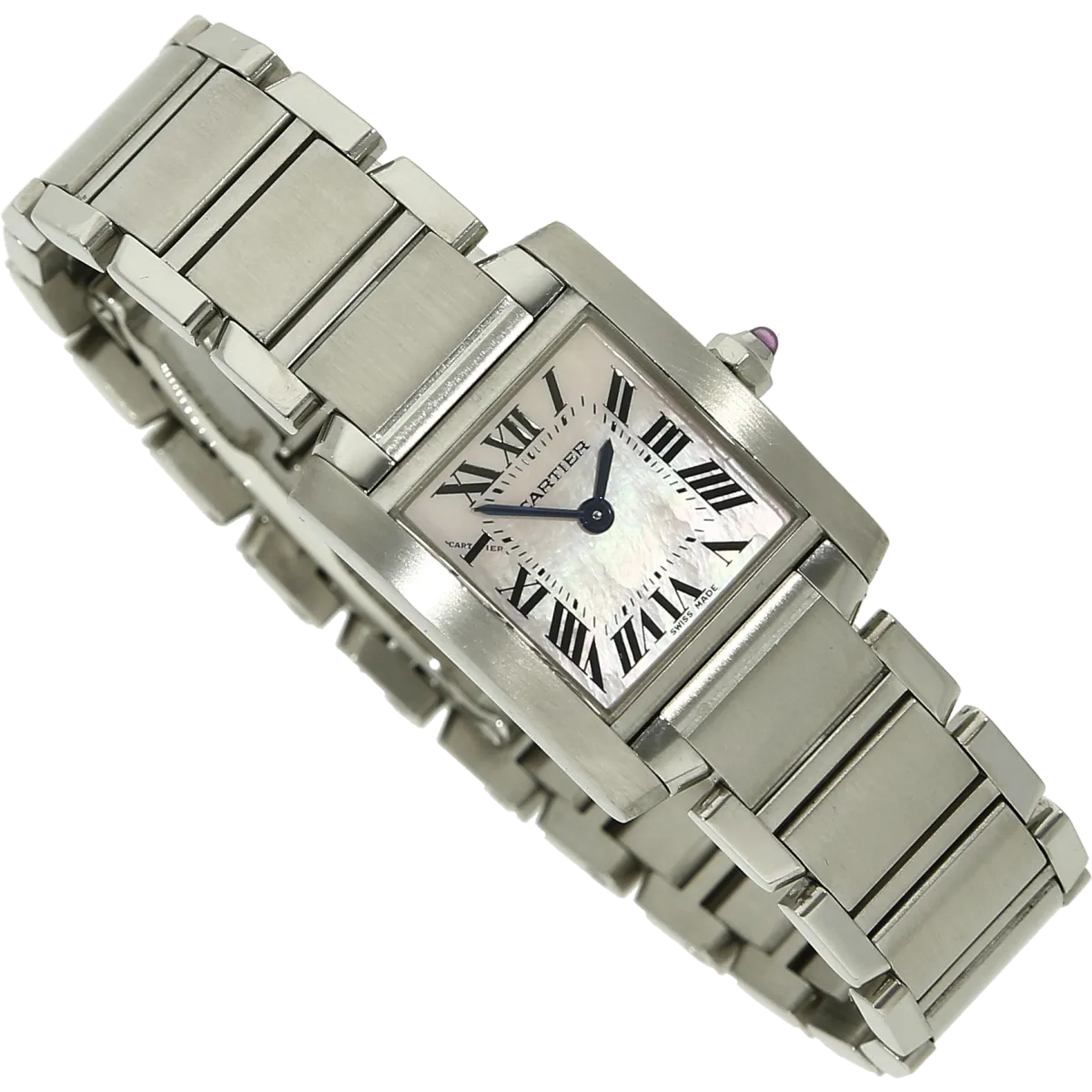 Cartier Tank Francaise MOP 2384 halb liegend