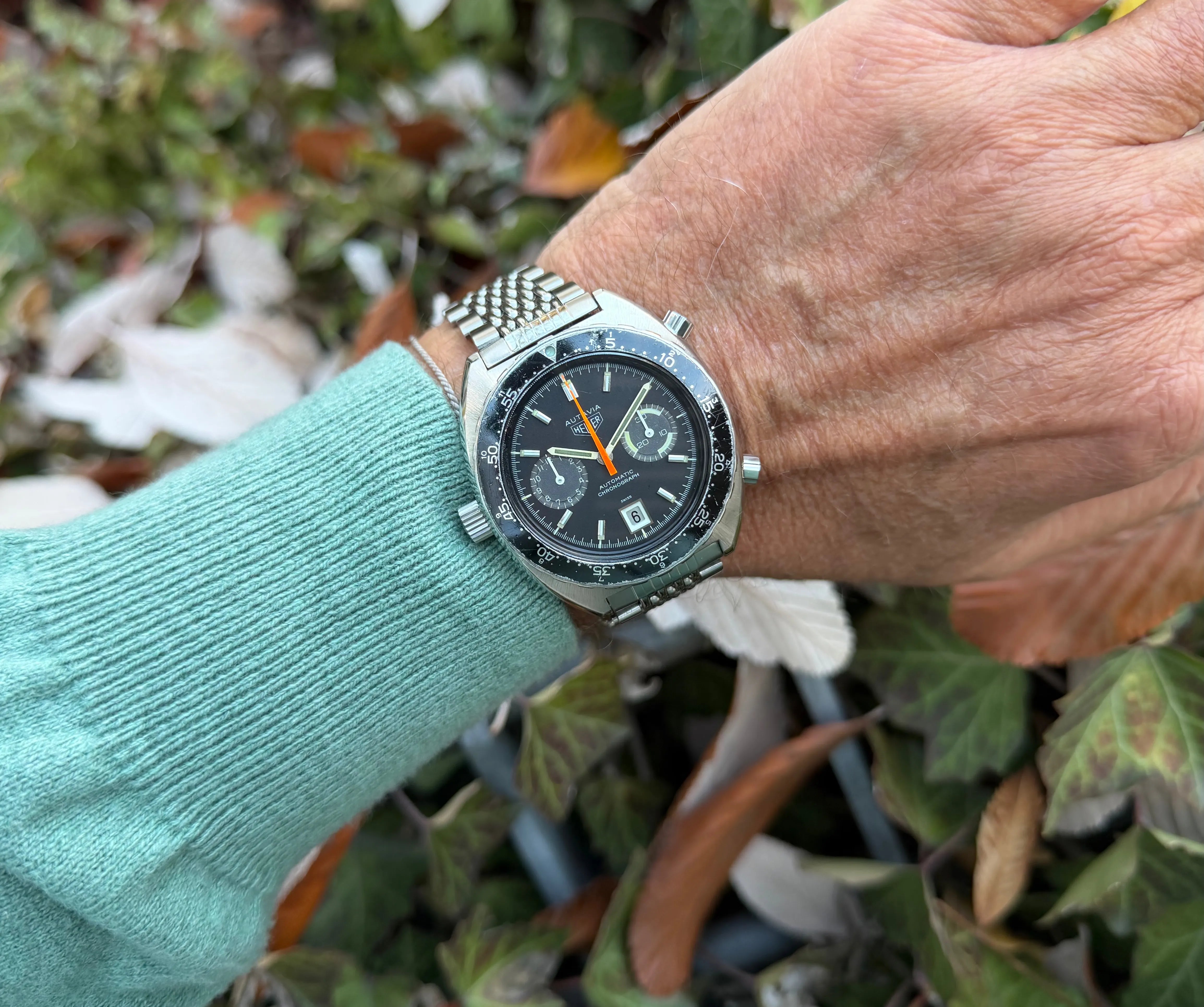Heuer Autavia 116300 am Arm