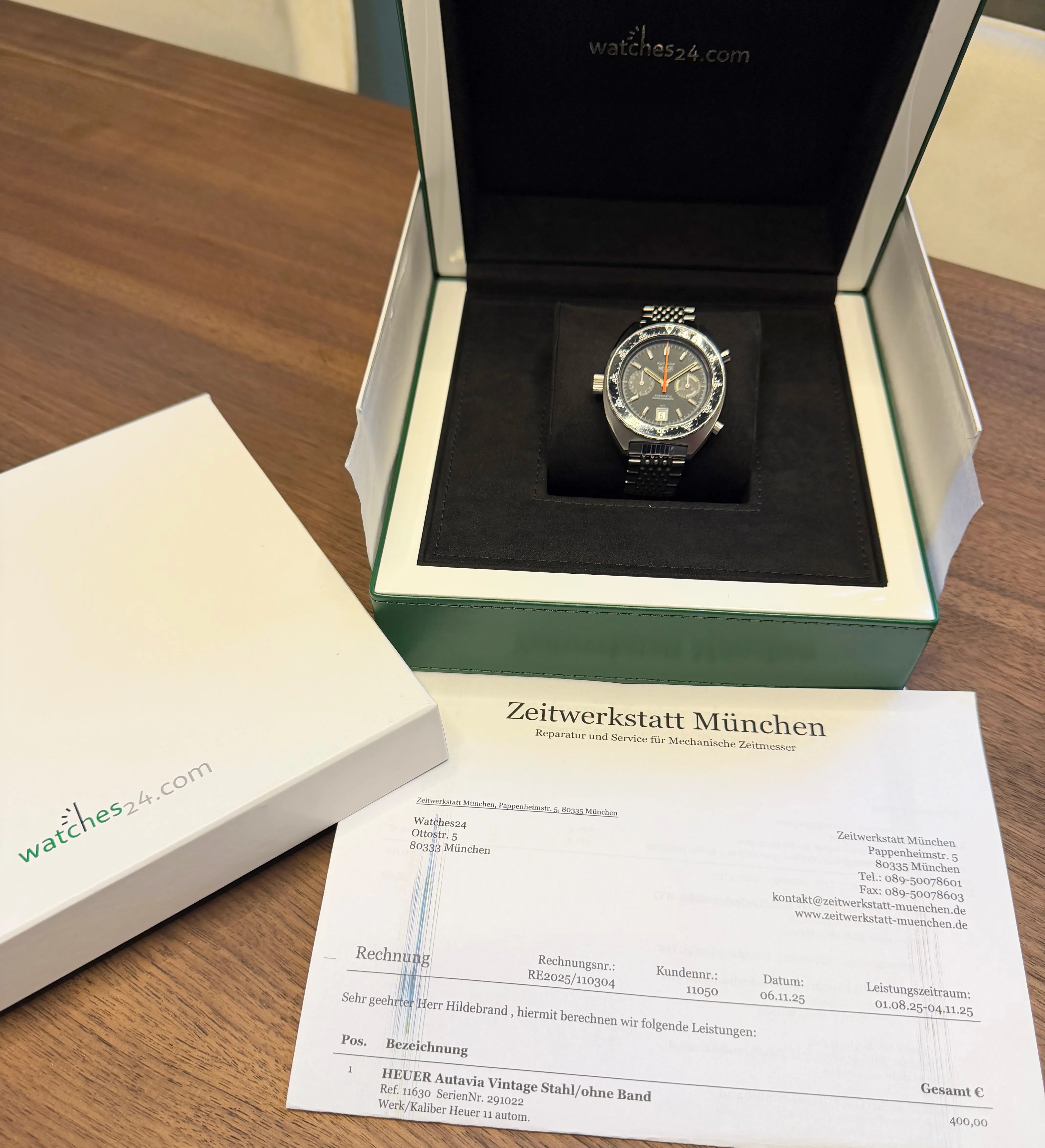 Heuer Autavia 116300 in der Box