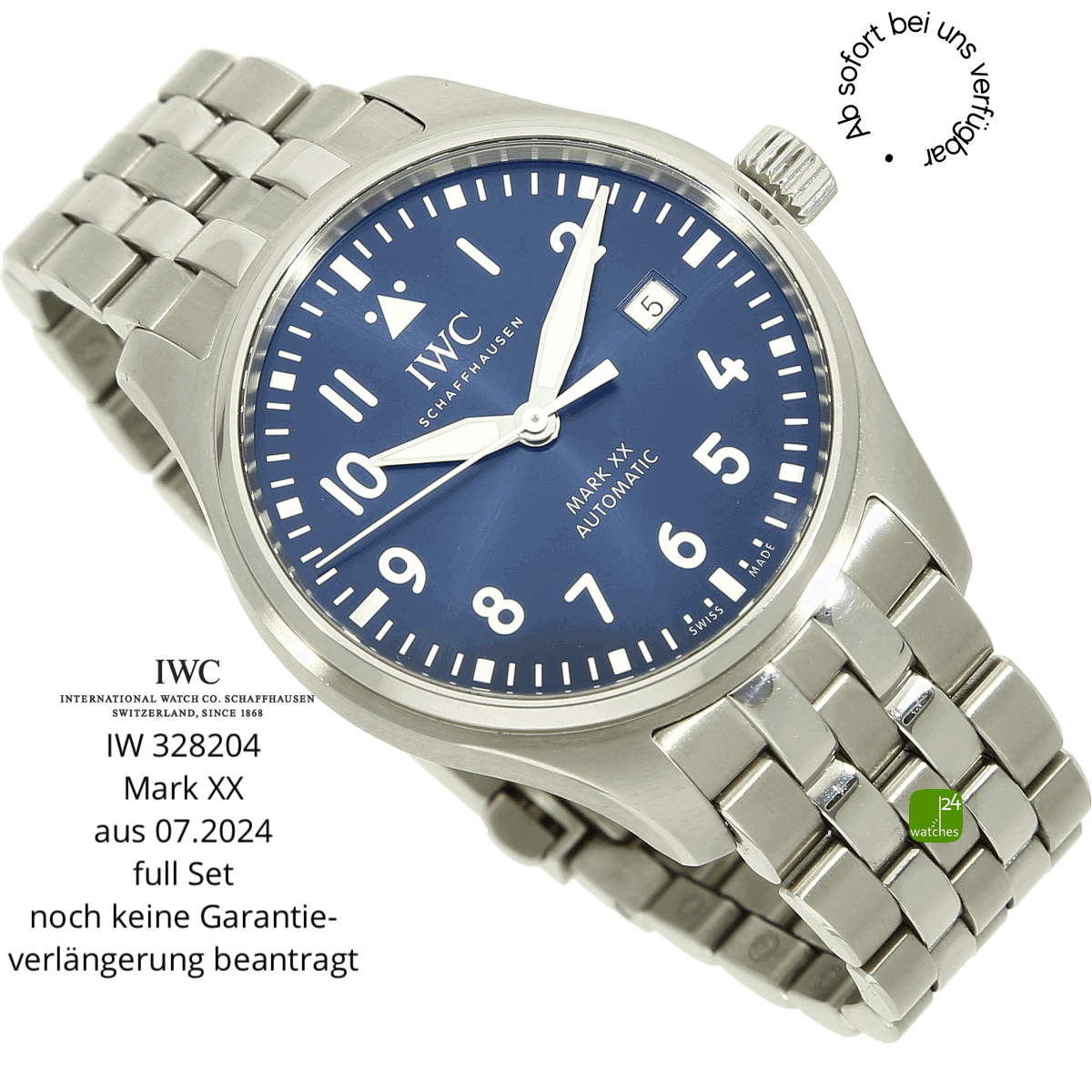 IWC Mark XX IW 328204 halb liegend