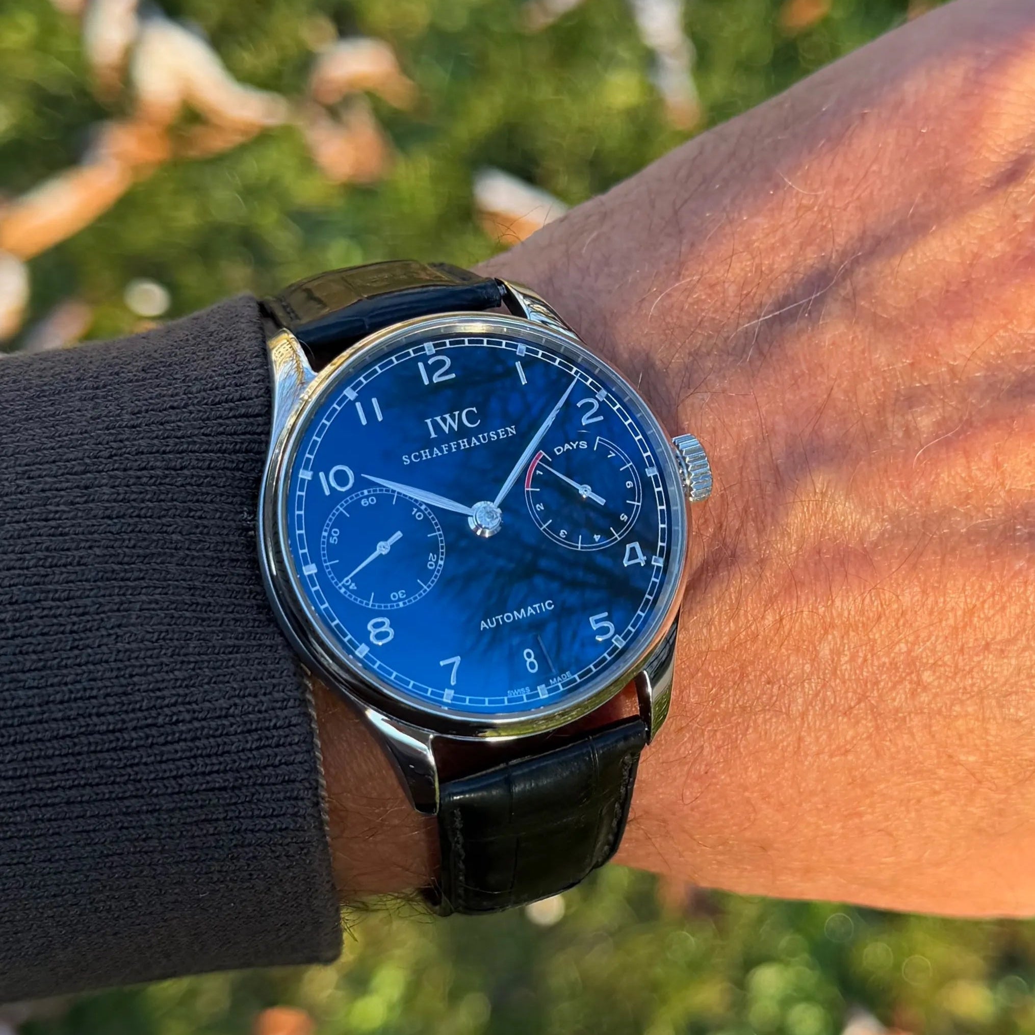 IWC 7 Tage Portugieiser IW500109 am Arm