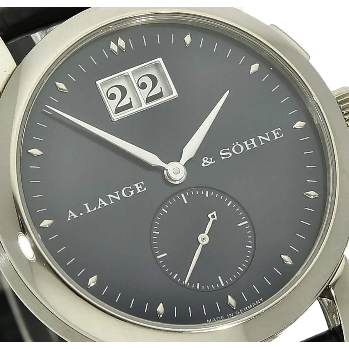 Lange Saxonia 105.027 blau Zifferblatt