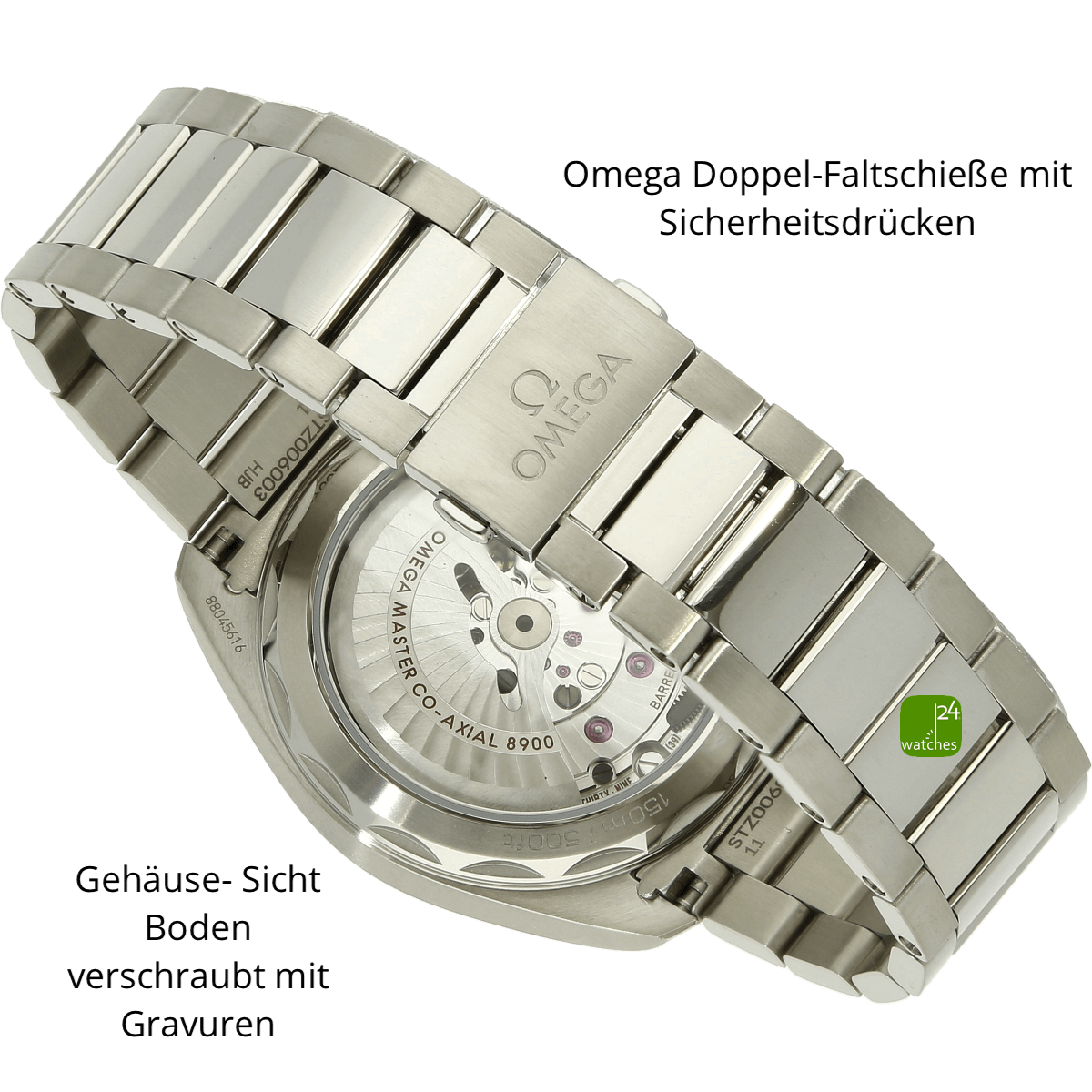 Omega Aqua Terra 41 Schiesse zu