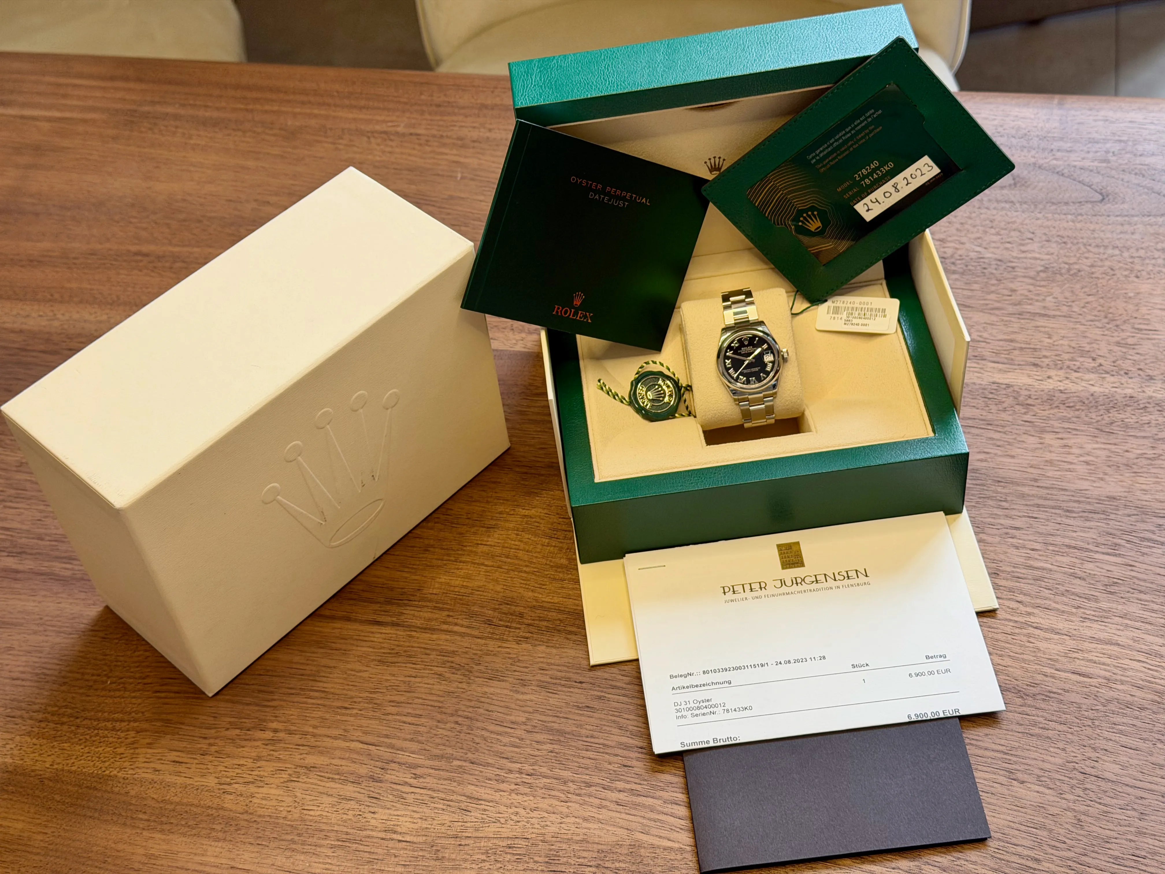 Rolex Datejust 278240 mit Papieren