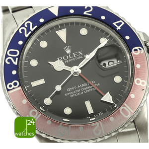 Rolex GMT 16750 Pepsi Zifferblatt