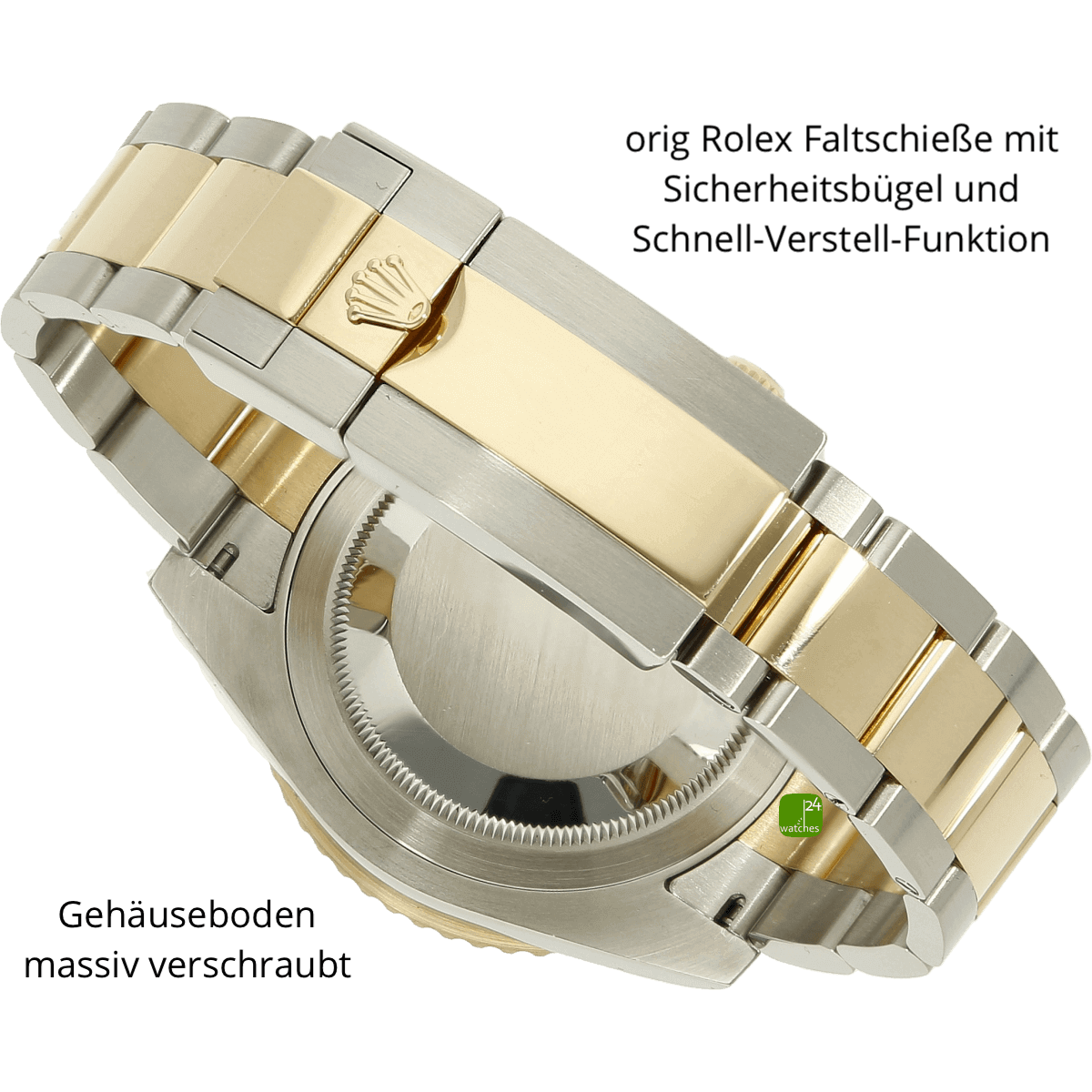 Rolex GMT 116173 Stahl Gold Schliesse zu