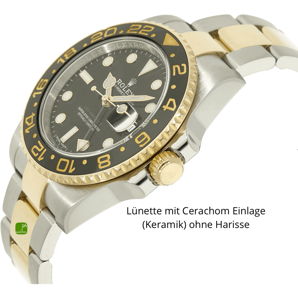 Rolex GMT 116173 Stahl Gold Gehaeuse rechts