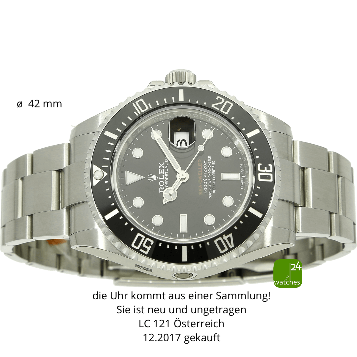 rolex-sea dweller gebraucht liegend