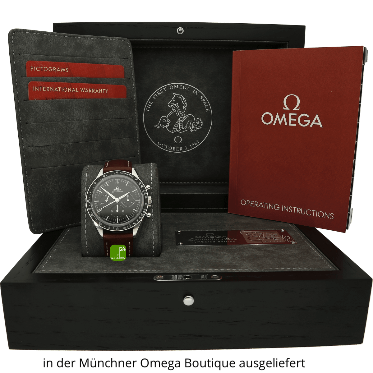lim first Omega in Space mit Papieren