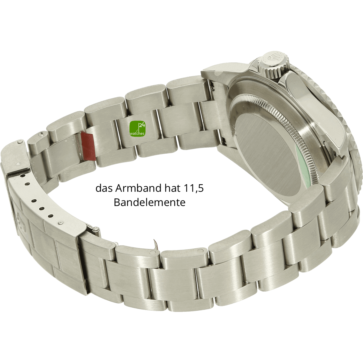 Rolex Submariner Kermit 16610LV Armband rechts