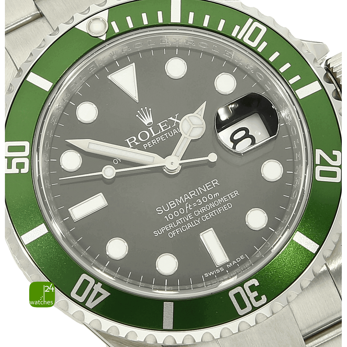 Rolex Submariner Kermit 16610LV Zifferblatt