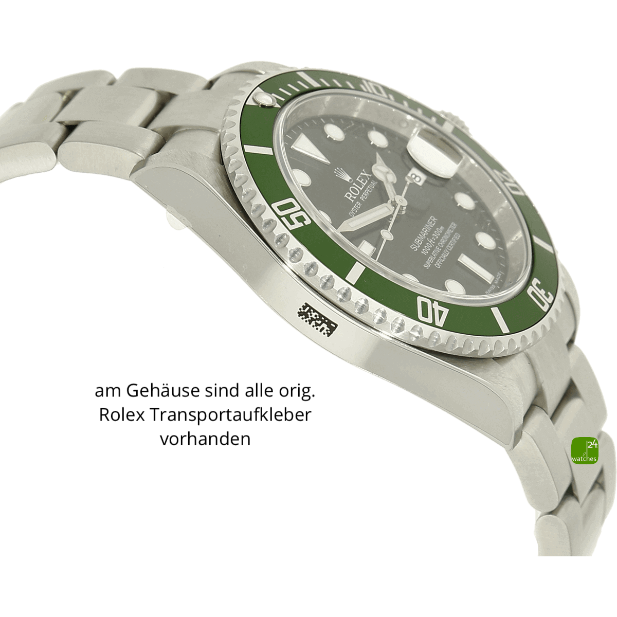 Rolex Submariner Kermit 16610LV Gehaeuse links