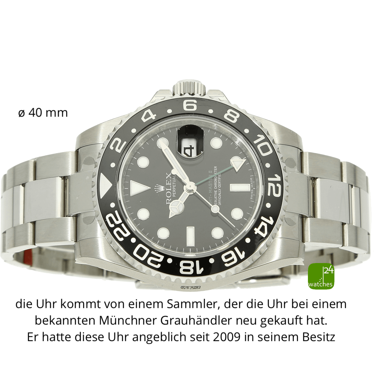 Rolex GMT 116710 neu liegend