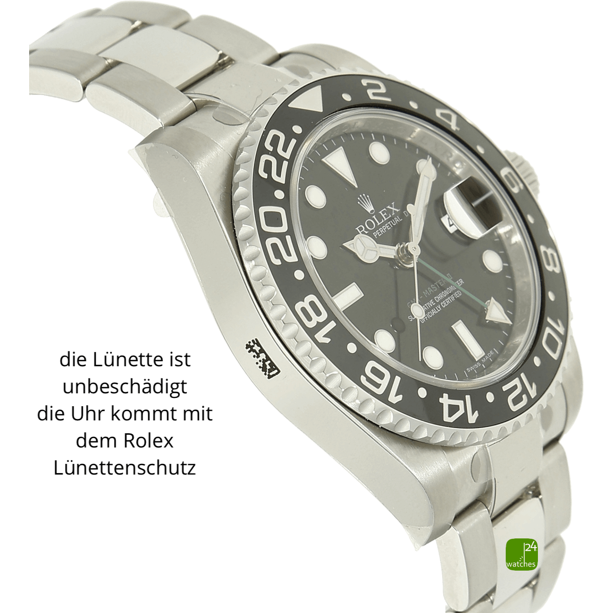 Rolex GMT 116710 neu Gehaeuse links
