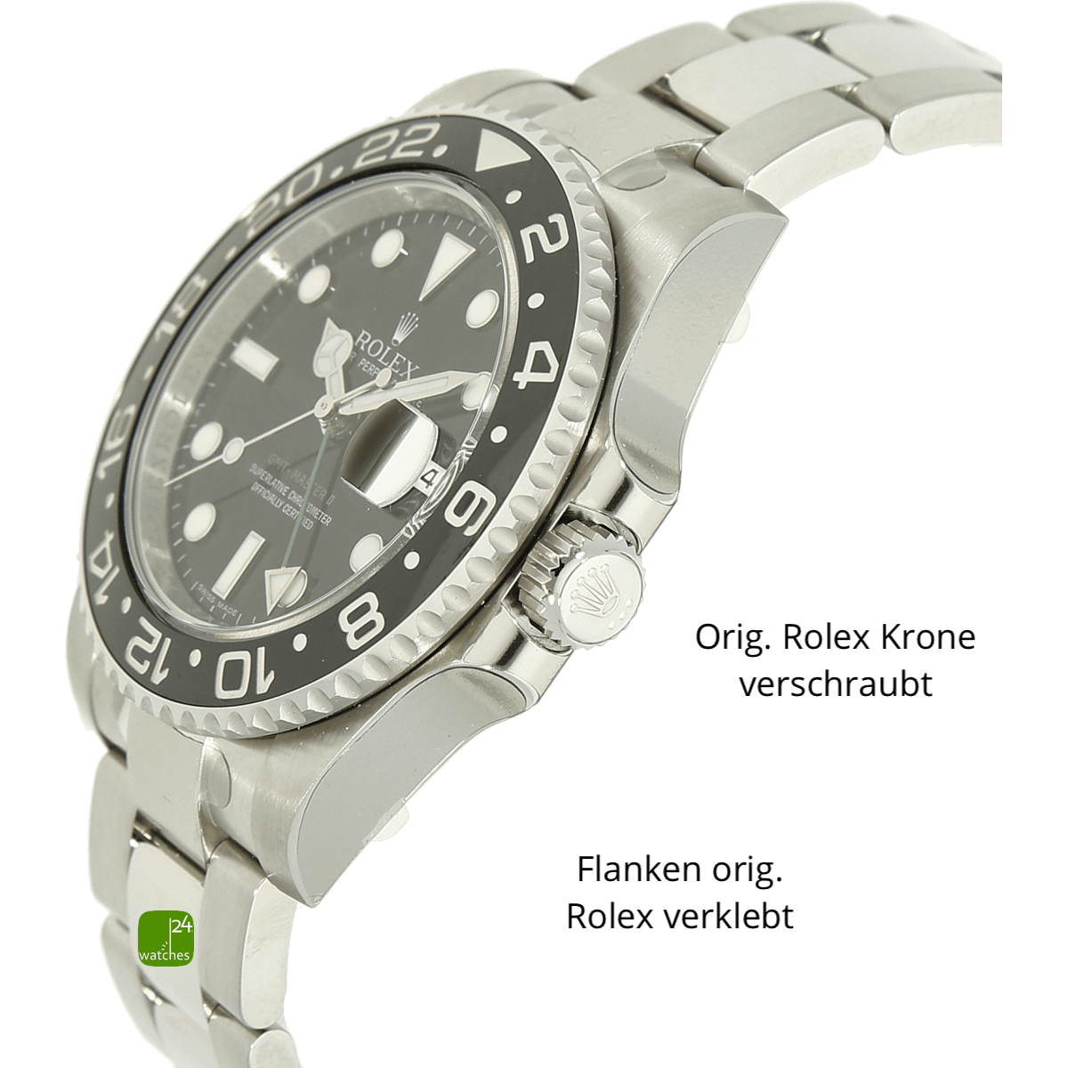 Rolex GMT 116710 neu Gehaeuse rechts
