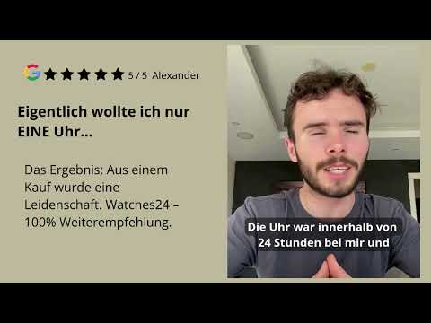 Testimonial Bewertung von Alexander zu watches24