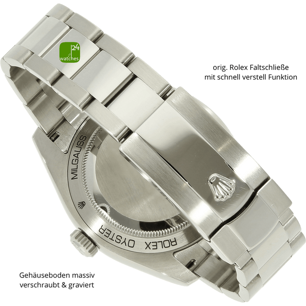 Rolex Milgauss Armband und Schliesse in einem sehr guten Zustand
