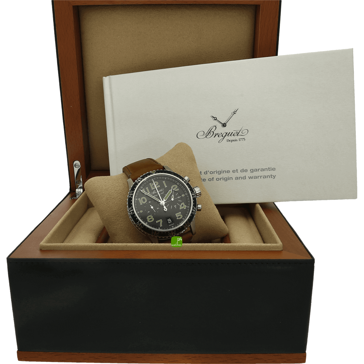 Breguet Typ XXI lim gruen 3815TI mit Papieren 