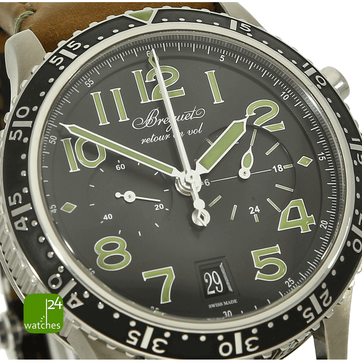 Breguet Typ XXI lim gruen 3815TI Zifferblatt 