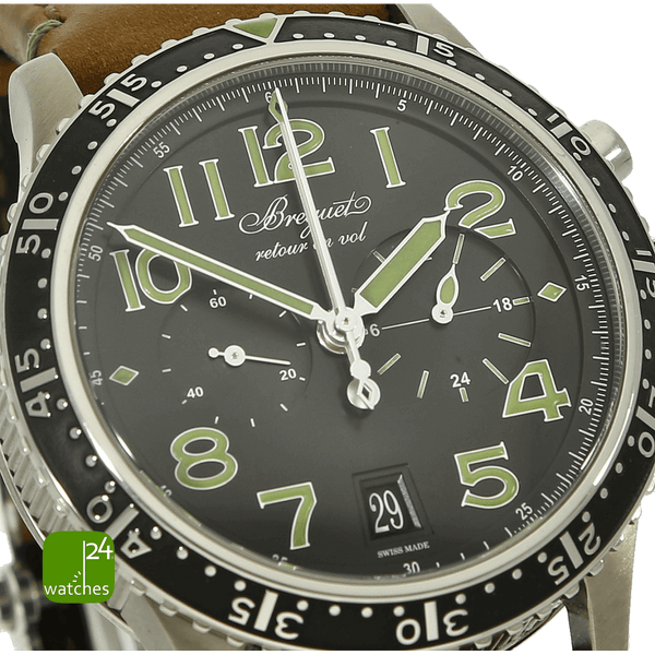 Breguet Typ XXI lim gruen 3815TI Zifferblatt 