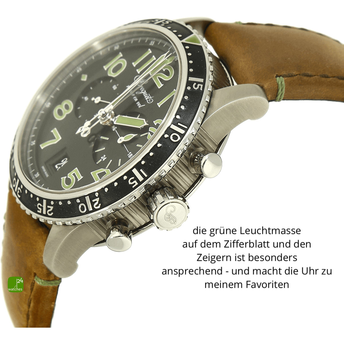 Breguet Typ XXI lim gruen 3815TI Gehaeuse rechts 